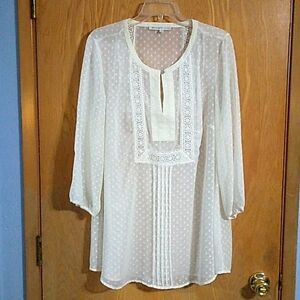 Women's Sheer Boho Style Blouse